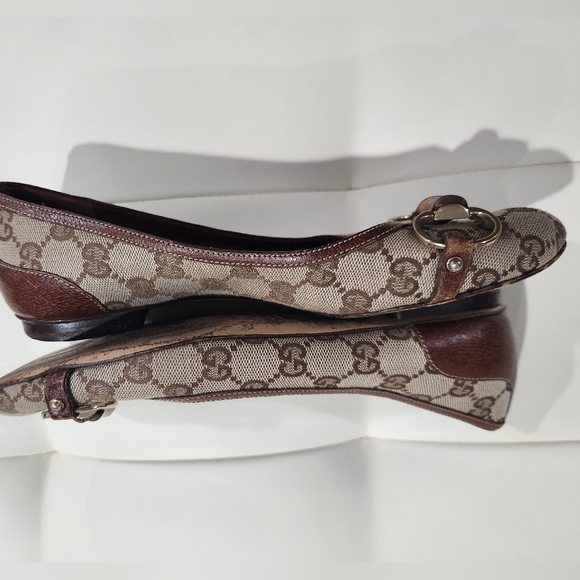 Gucci flats camel with bamboo 138714 - Picture 2 of 7